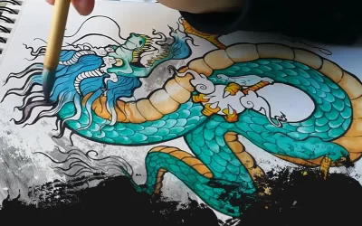 Cómo dibujar un dragón japonés parte 2