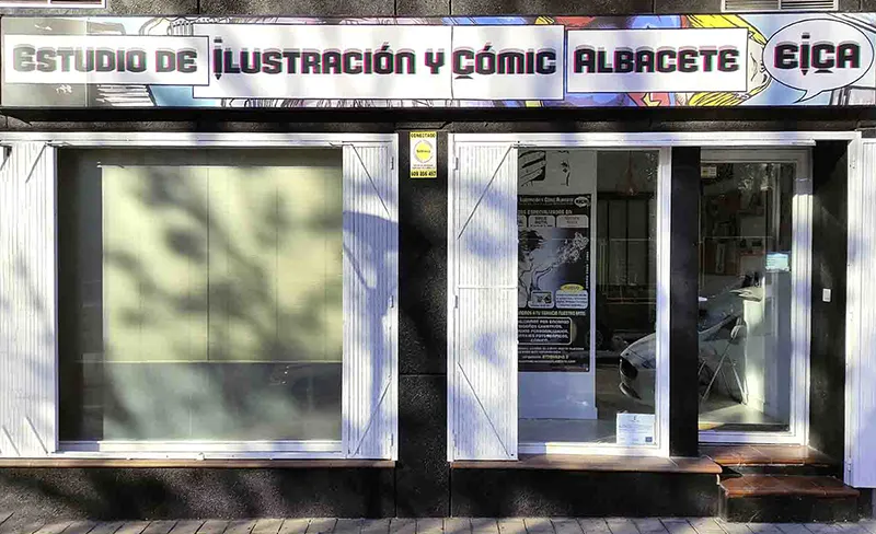 Fachada Estudio de Ilustración y Comic Albacete